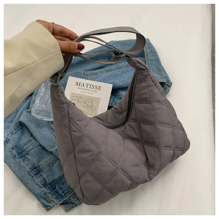 Winter Embroidered Quilted Shoulder Bag for Women — feature 102