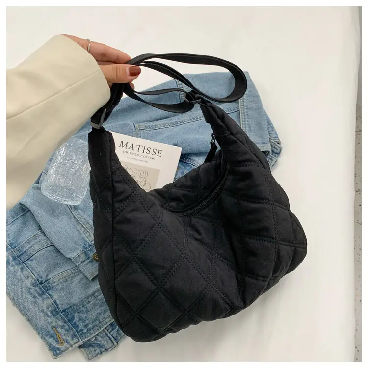 Winter Embroidered Quilted Shoulder Bag for Women — feature 110