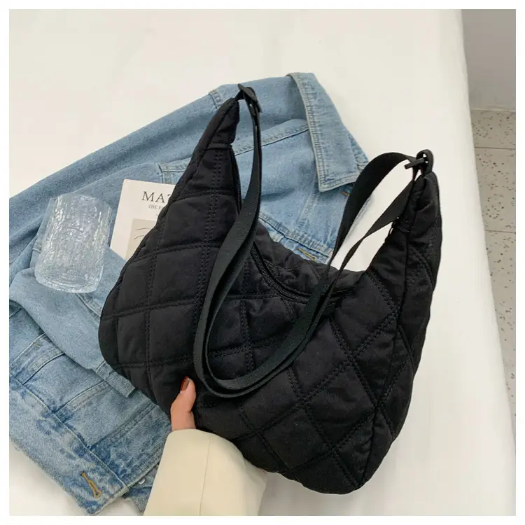Winter Embroidered Quilted Shoulder Bag for Women — feature 111