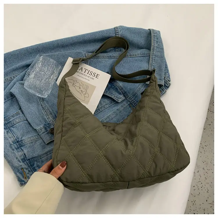 Winter Embroidered Quilted Shoulder Bag for Women — feature 112