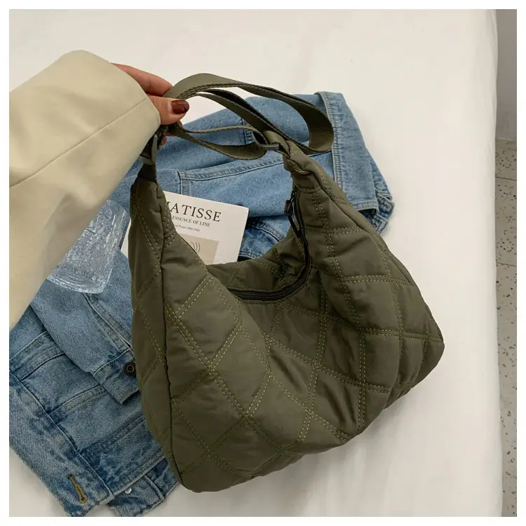 Winter Embroidered Quilted Shoulder Bag for Women — feature 114