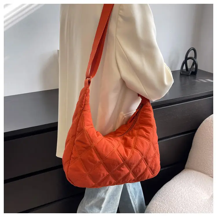 Winter Embroidered Quilted Shoulder Bag for Women — feature 13
