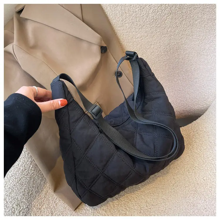 Winter Embroidered Quilted Shoulder Bag for Women — feature 137