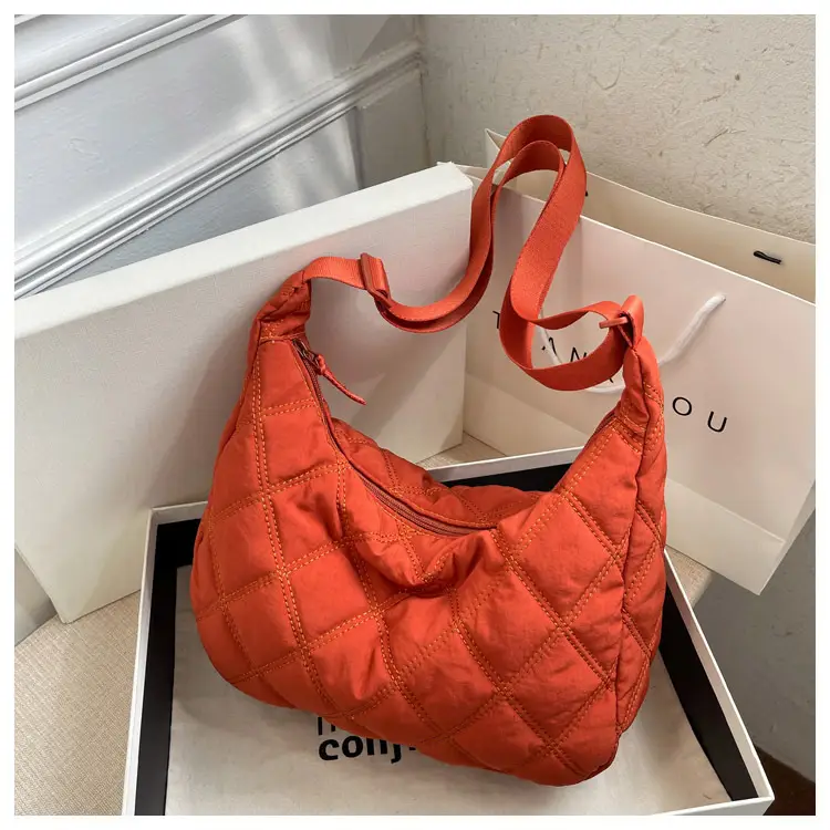 Winter Embroidered Quilted Shoulder Bag for Women — feature 139