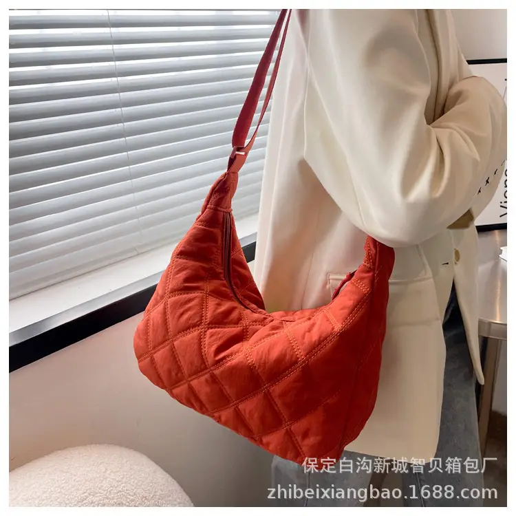 Winter Embroidered Quilted Shoulder Bag for Women — feature 14