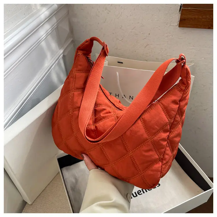 Winter Embroidered Quilted Shoulder Bag for Women — feature 140