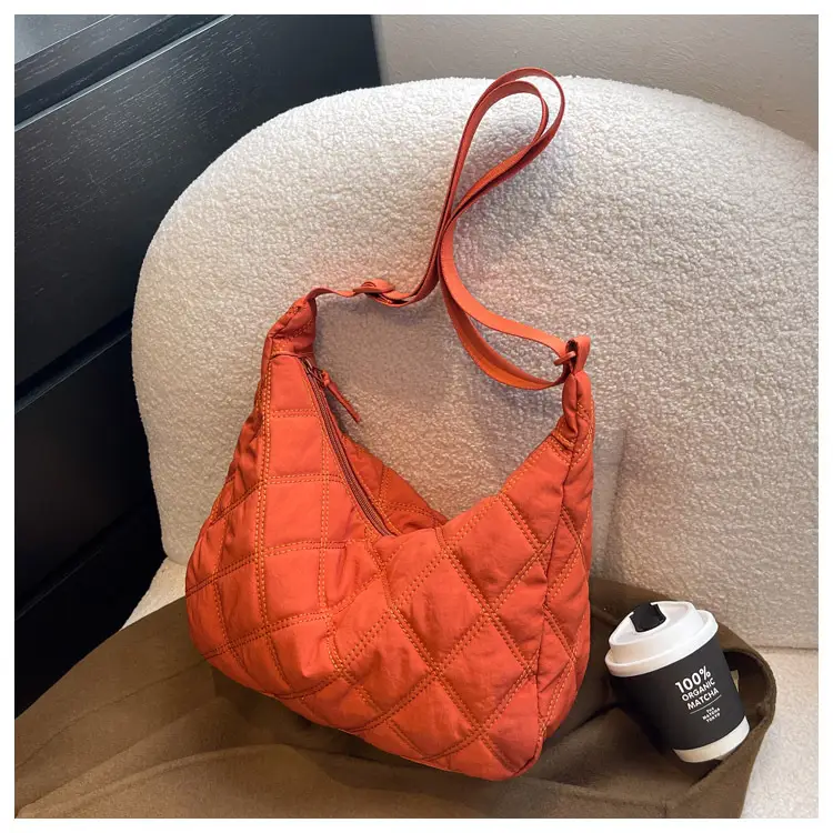 Winter Embroidered Quilted Shoulder Bag for Women — feature 145