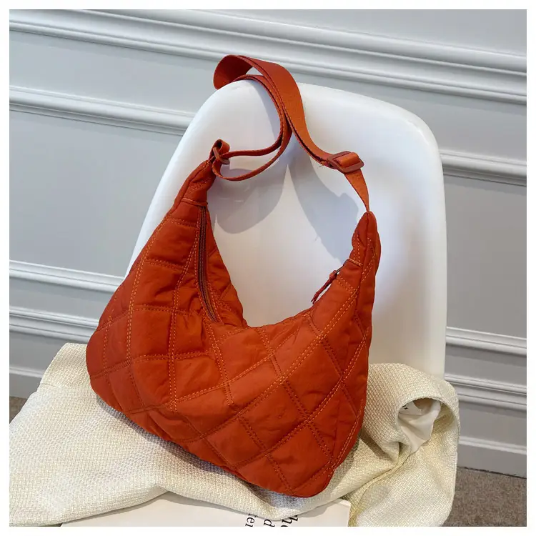 Winter Embroidered Quilted Shoulder Bag for Women — feature 147