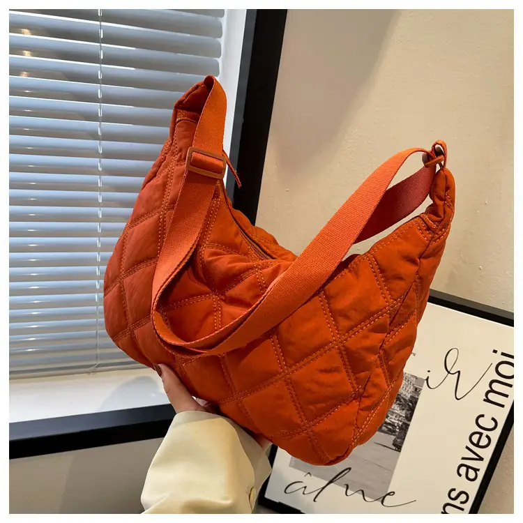Winter Embroidered Quilted Shoulder Bag for Women — feature 155