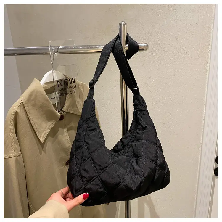 Winter Embroidered Quilted Shoulder Bag for Women — feature 157