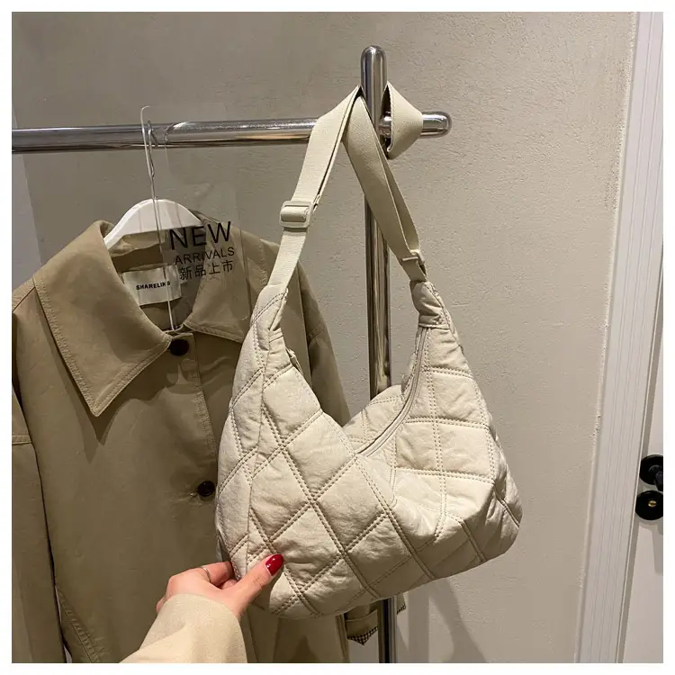 Winter Embroidered Quilted Shoulder Bag for Women — feature 159