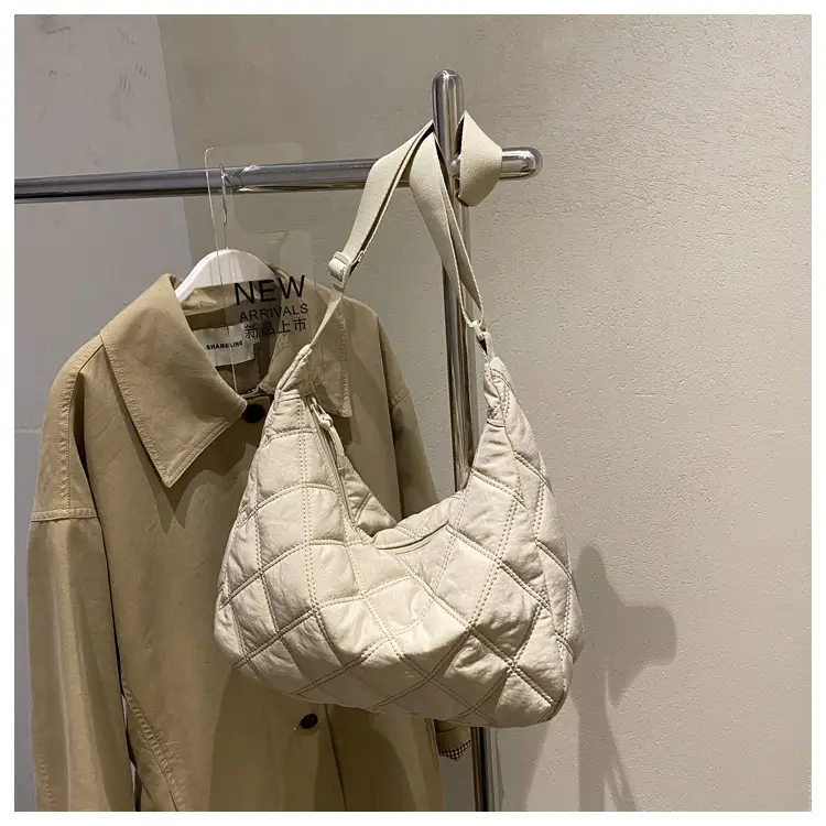 Winter Embroidered Quilted Shoulder Bag for Women — feature 160