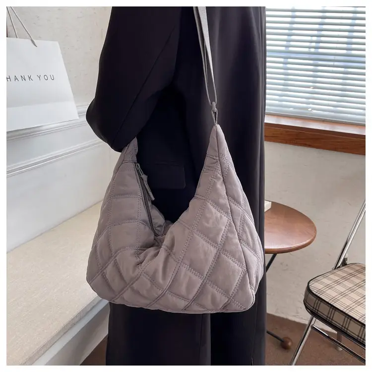 Winter Embroidered Quilted Shoulder Bag for Women — feature 19