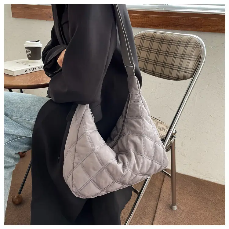 Winter Embroidered Quilted Shoulder Bag for Women — feature 21