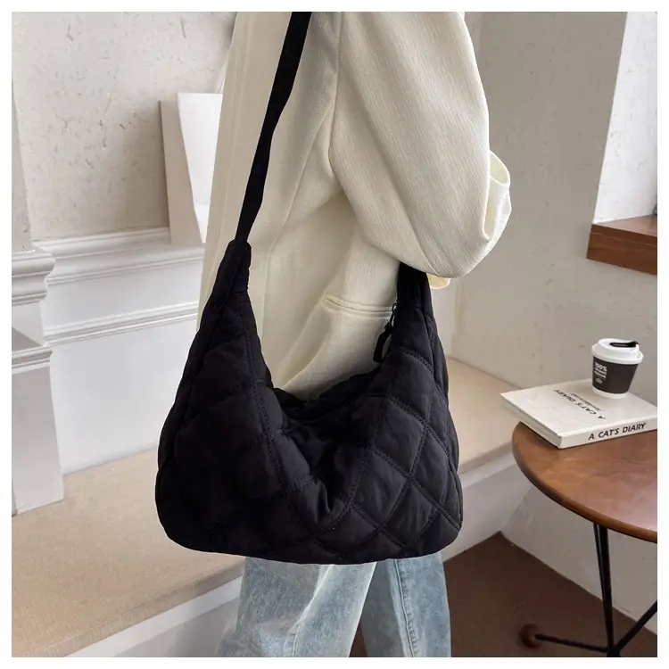 Winter Embroidered Quilted Shoulder Bag for Women — feature 27