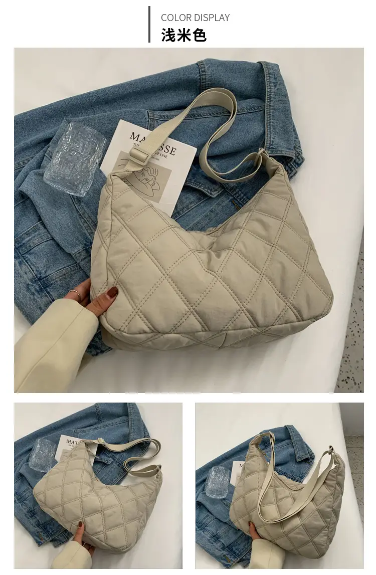 Winter Embroidered Quilted Shoulder Bag for Women — feature 32