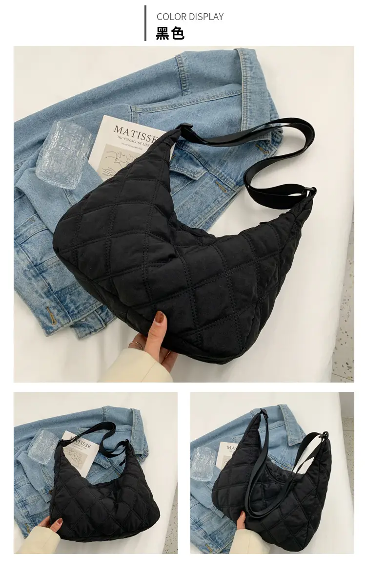 Winter Embroidered Quilted Shoulder Bag for Women — feature 33