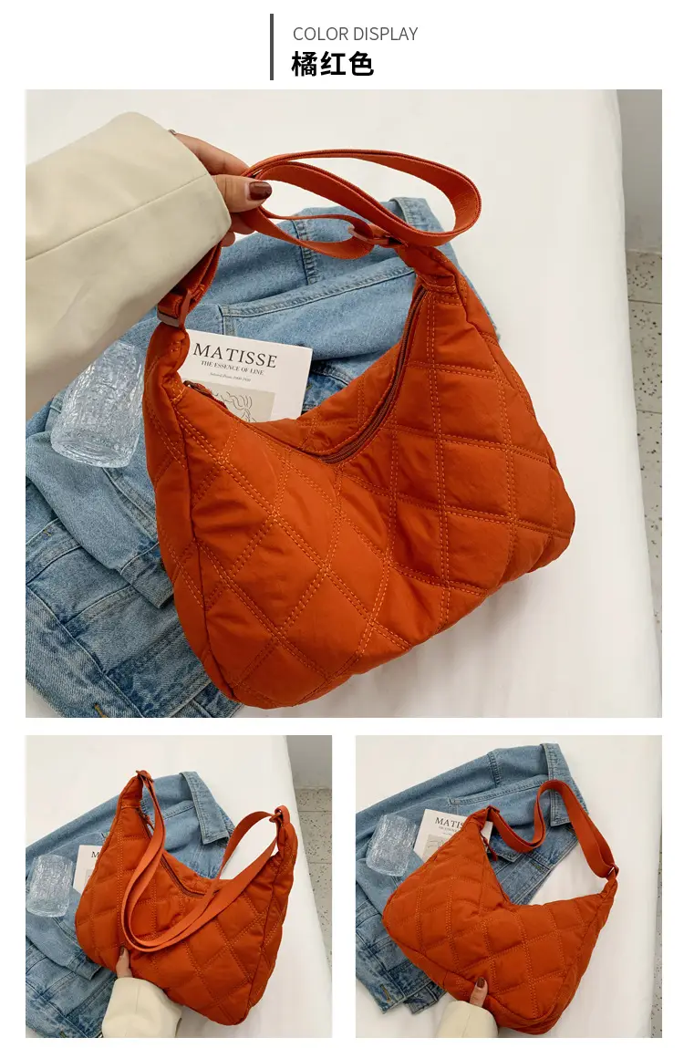Winter Embroidered Quilted Shoulder Bag for Women — feature 35
