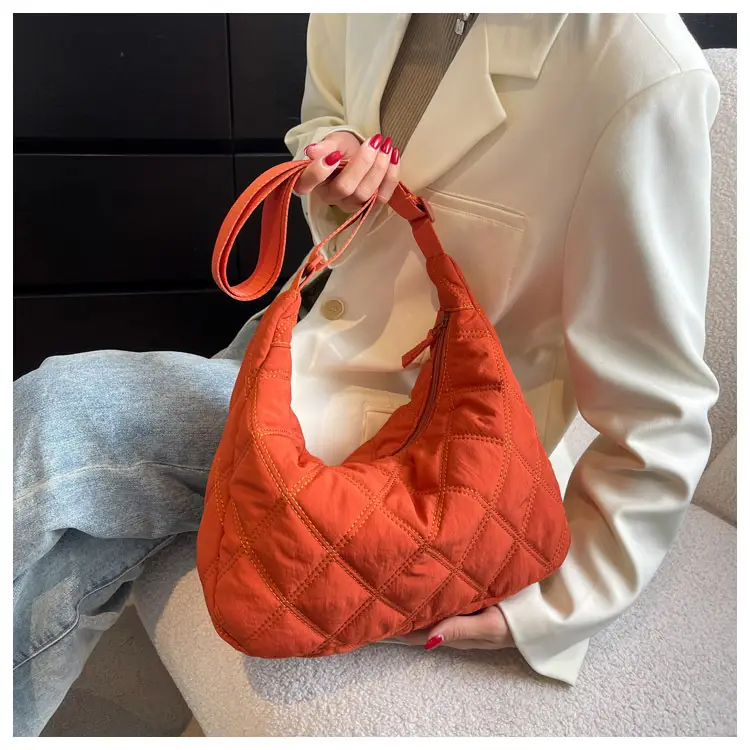 Winter Embroidered Quilted Shoulder Bag for Women — feature 37