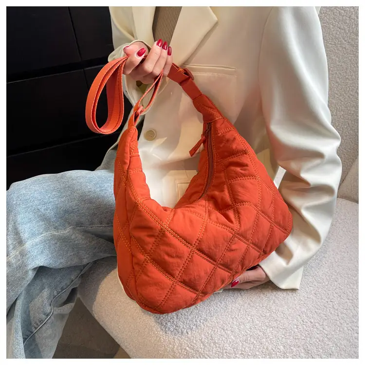 Winter Embroidered Quilted Shoulder Bag for Women — feature 38