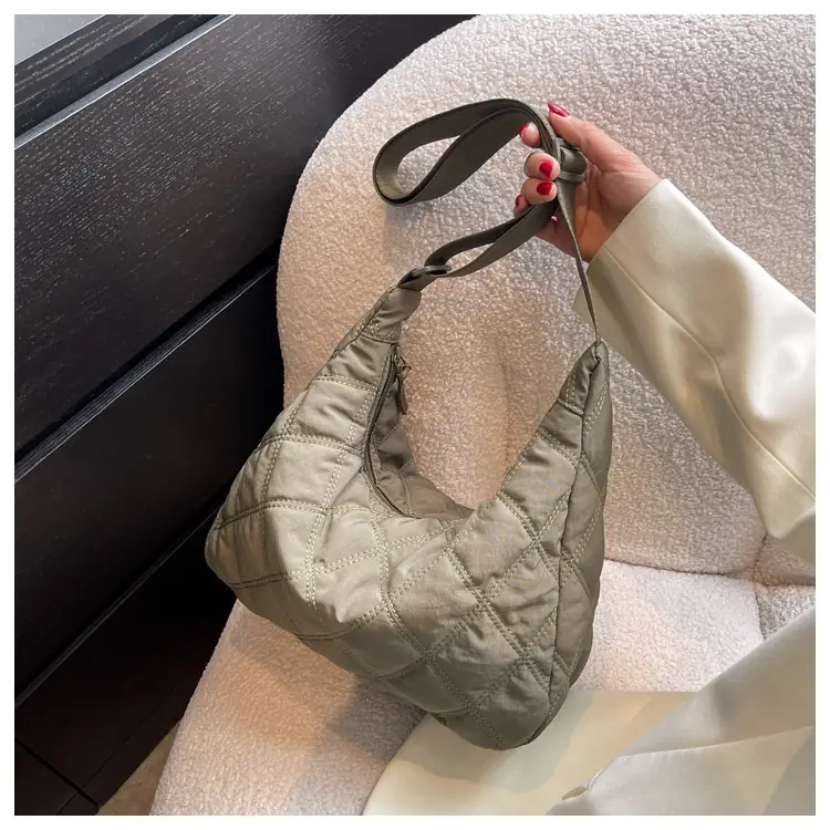 Winter Embroidered Quilted Shoulder Bag for Women — feature 49