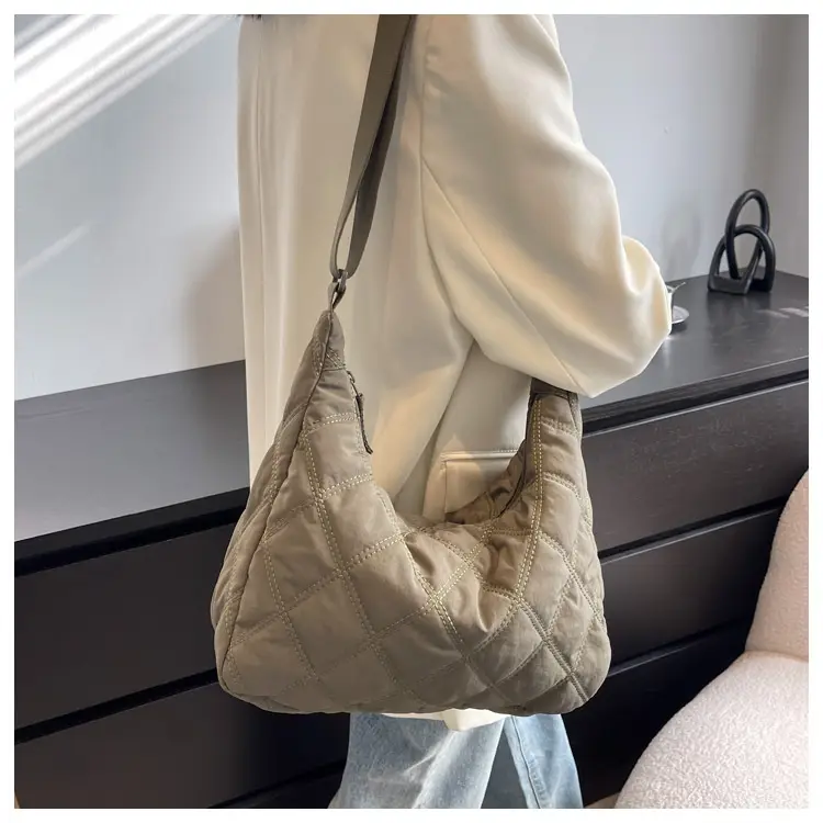Winter Embroidered Quilted Shoulder Bag for Women — feature 54
