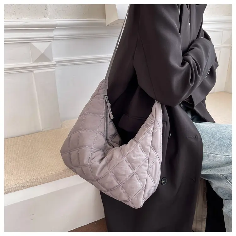 Winter Embroidered Quilted Shoulder Bag for Women — feature 59