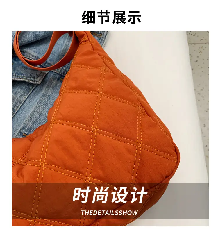 Winter Embroidered Quilted Shoulder Bag for Women — feature 6