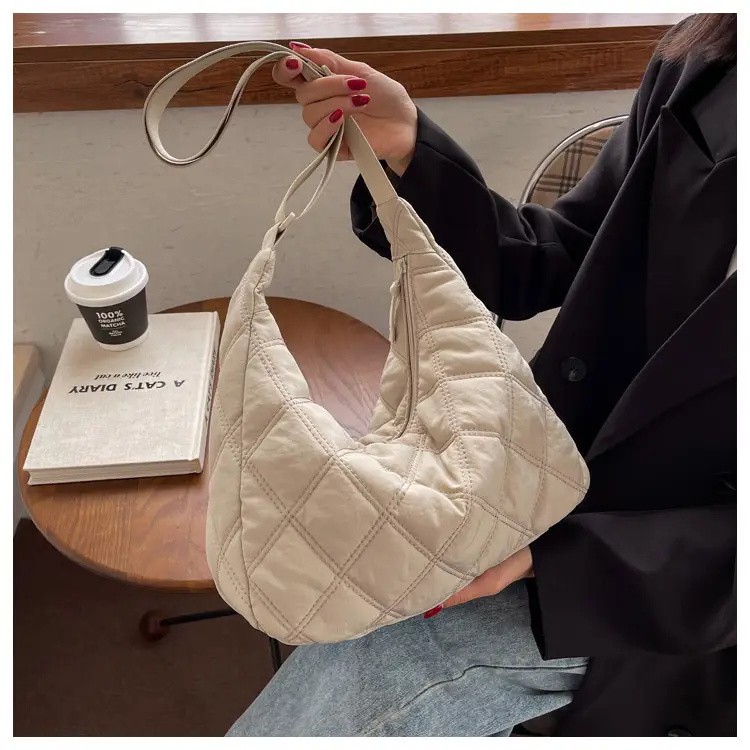 Winter Embroidered Quilted Shoulder Bag for Women — feature 69
