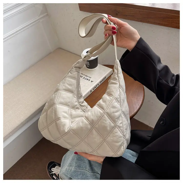 Winter Embroidered Quilted Shoulder Bag for Women — feature 70