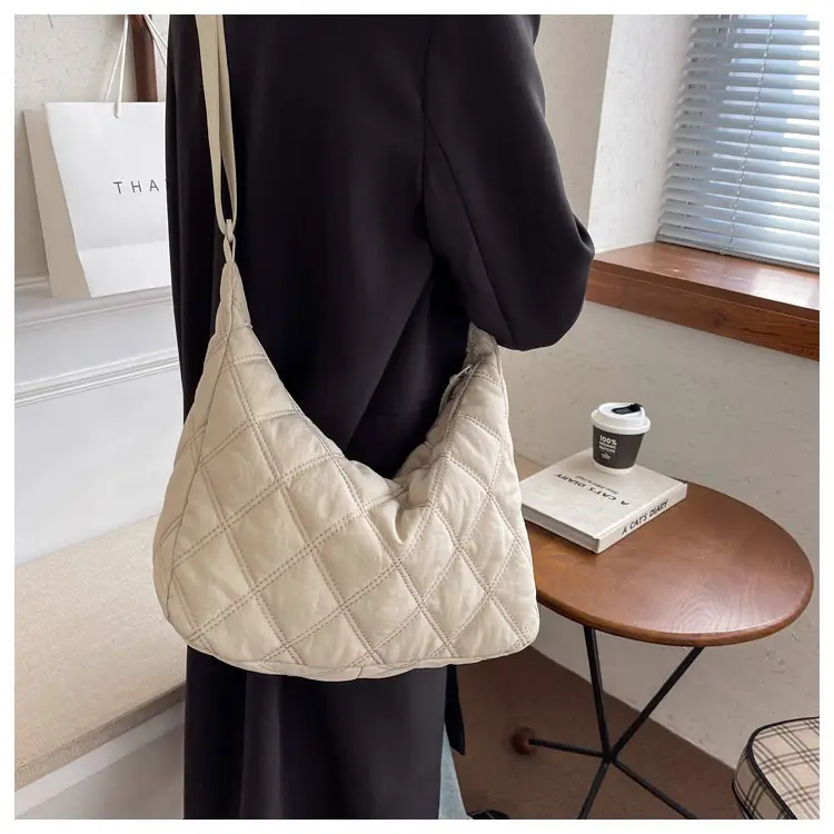 Winter Embroidered Quilted Shoulder Bag for Women — feature 77