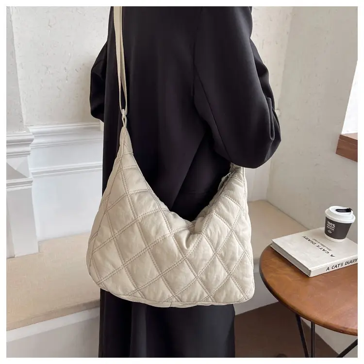 Winter Embroidered Quilted Shoulder Bag for Women — feature 78