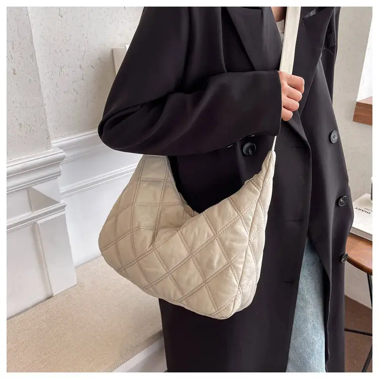 Winter Embroidered Quilted Shoulder Bag for Women — feature 79