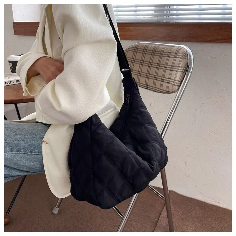 Winter Embroidered Quilted Shoulder Bag for Women — feature 86