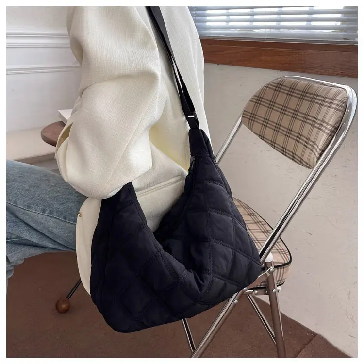 Winter Embroidered Quilted Shoulder Bag for Women — feature 87