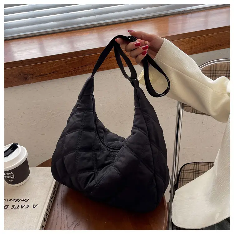 Winter Embroidered Quilted Shoulder Bag for Women — feature 89