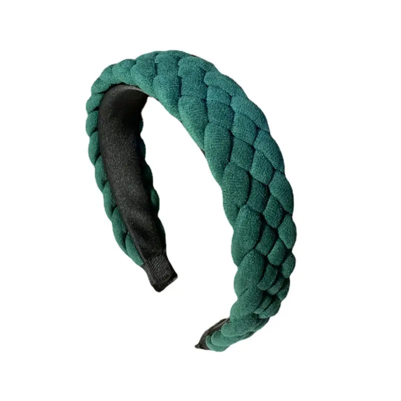 Korean Style Twist Braided Hair Band Wide Bristle Pressed - Image 10