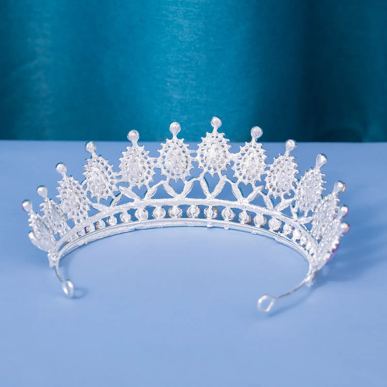 Tuanming Crystal Crown for Bridal Party Hair Accessories