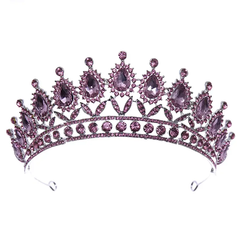Tuanming Crystal Crown for Bridal Party Hair Accessories