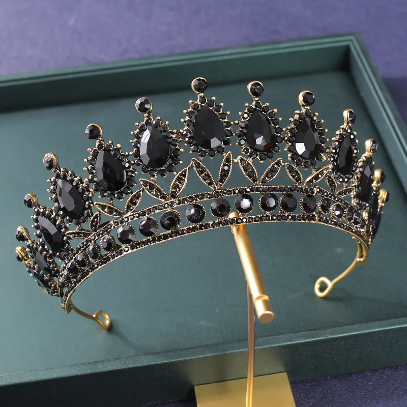 Tuanming Crystal Crown for Bridal Party Hair Accessories