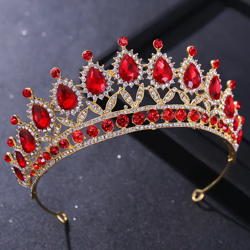 Tuanming Crystal Crown for Bridal Party Hair Accessories