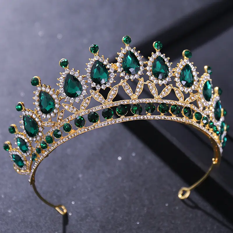 Tuanming Crystal Crown for Bridal Party Hair Accessories