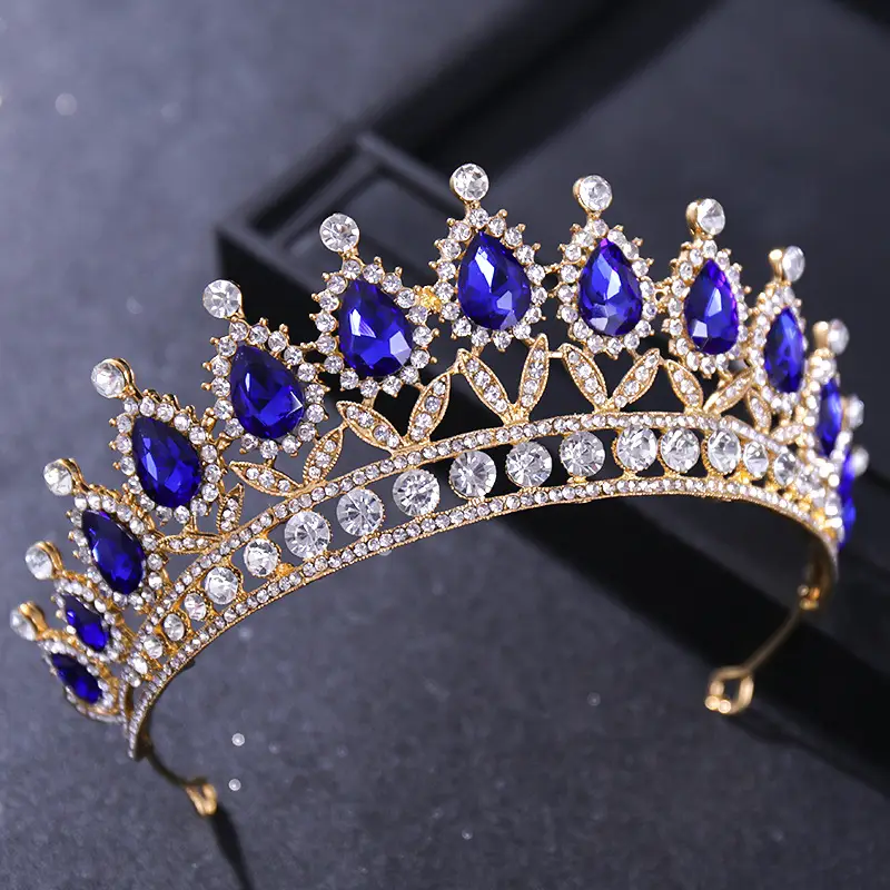 Tuanming Crystal Crown for Bridal Party Hair Accessories