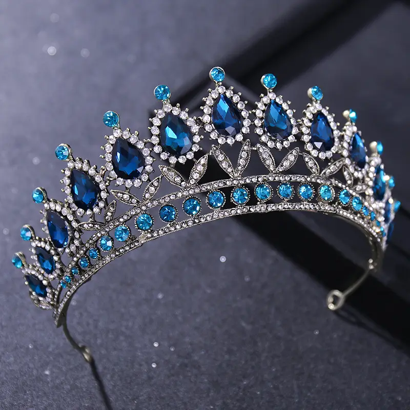 Tuanming Crystal Crown for Bridal Party Hair Accessories