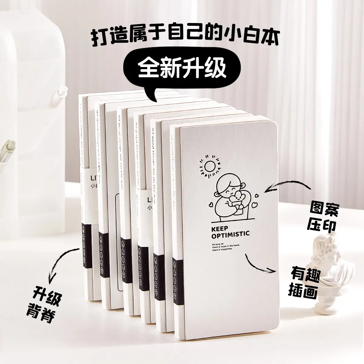 Portable Pocket Week Plan Book White A6 Square - Image 6