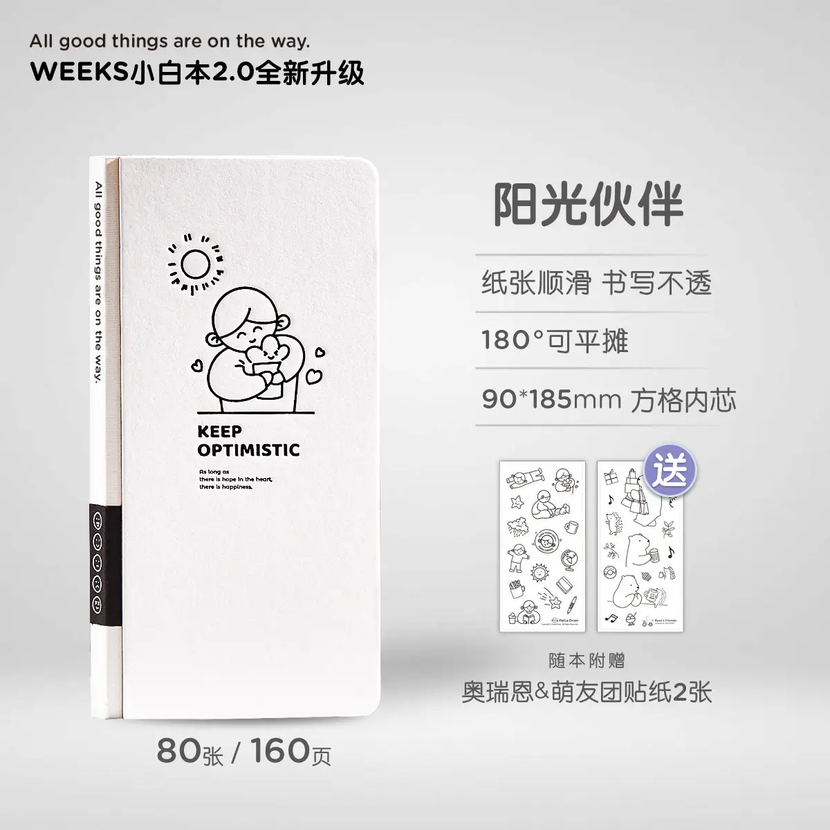 Portable Pocket Week Plan Book White A6 Square - Image 3
