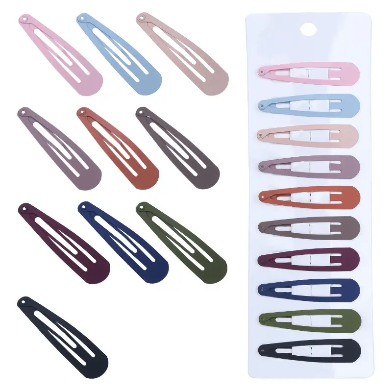 6cm Metal Hairpin BB Clip 10 Colors Frosted - Image 5