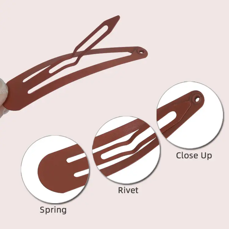 6cm Metal Hairpin BB Clip 10 Colors Frosted - Image 7