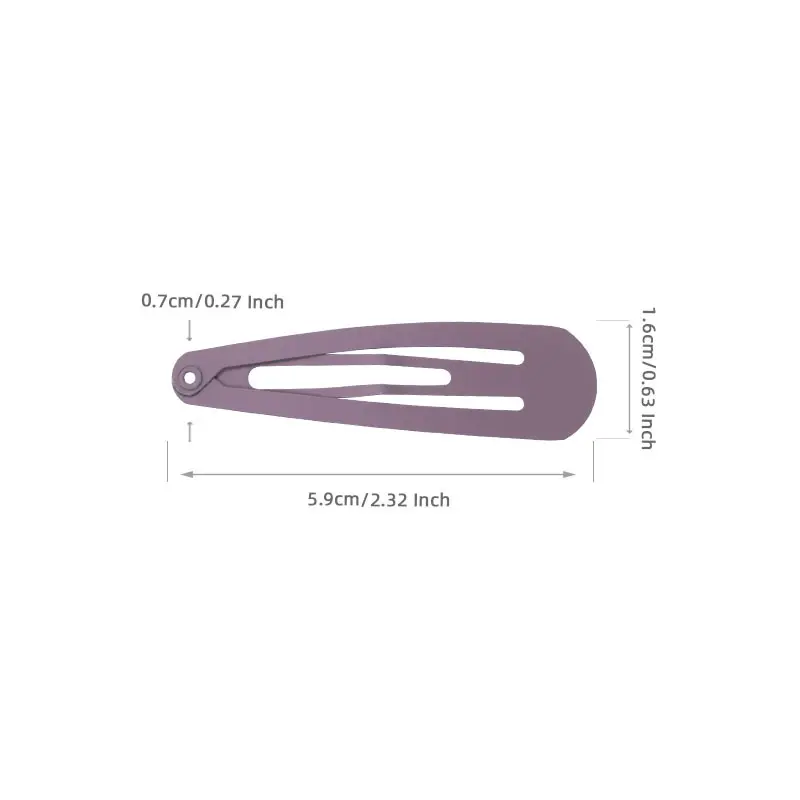 6cm Metal Hairpin BB Clip 10 Colors Frosted - Image 8