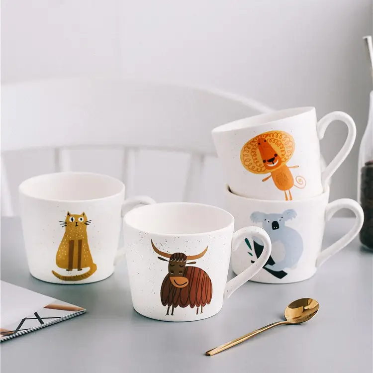 Japanese Style Ceramic Tiger Mug for Couple Breakfast - Image 12